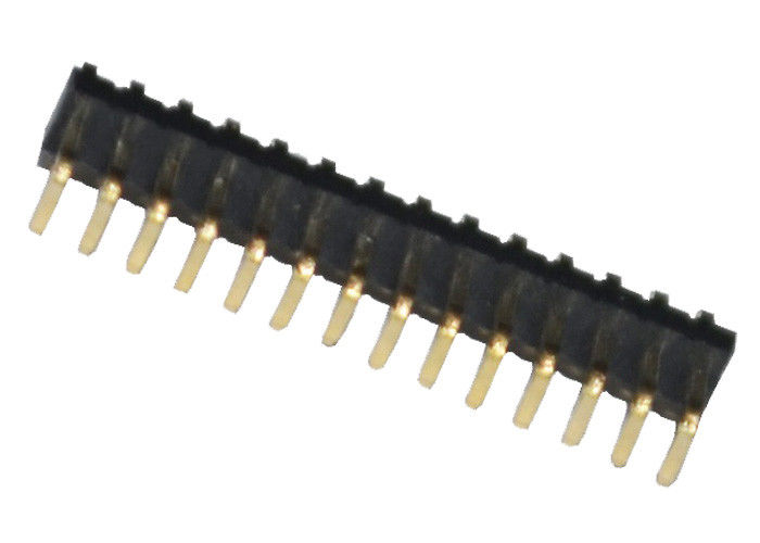 Pemasangan Vertikal 14 Pin Header Konektor Pin Papan Sirkuit Tipe U 90 Derajat