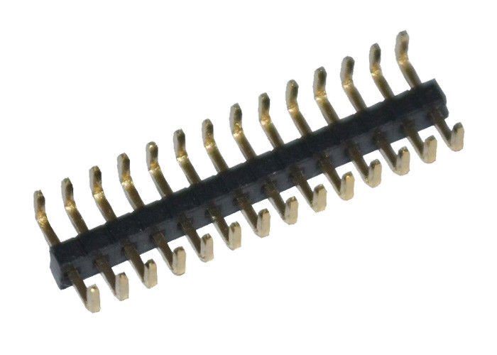 Pemasangan Vertikal 14 Pin Header Konektor Pin Papan Sirkuit Tipe U 90 Derajat