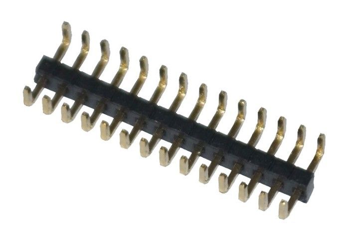 Pemasangan Vertikal 14 Pin Header Konektor Pin Papan Sirkuit Tipe U 90 Derajat