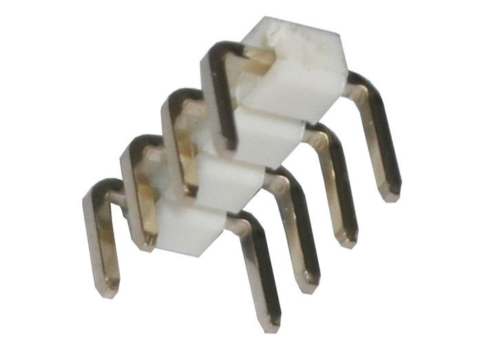 Konektor Tipe U 4 Pin Header Pitch 2.54mm Baris Tunggal 90 Derajat