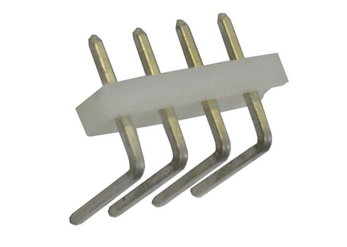 4 Pin Papan Ke Papan Pin Header Sudut Kanan Melalui Lubang 5.08mm Lapangan