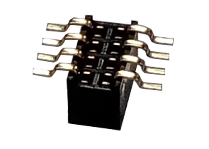 8 Pin Female Header Connector SMT Baris Tunggal Tipe 1.27mm X 3.4mm