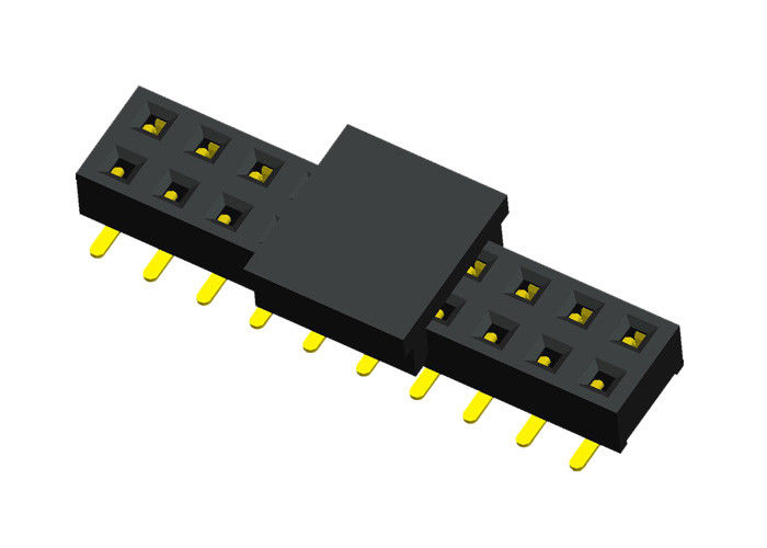Konektor Header Konektor Black 20 Pin Female Double Row 2.0mm Pitch Dengan CAP