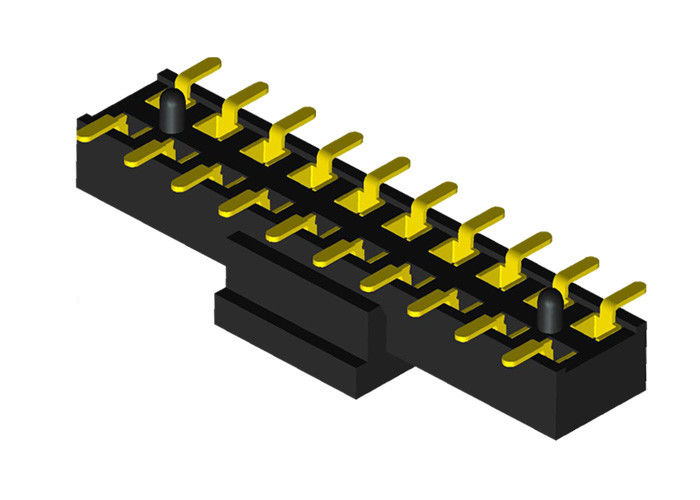 Konektor Header Konektor Black 20 Pin Female Double Row 2.0mm Pitch Dengan CAP