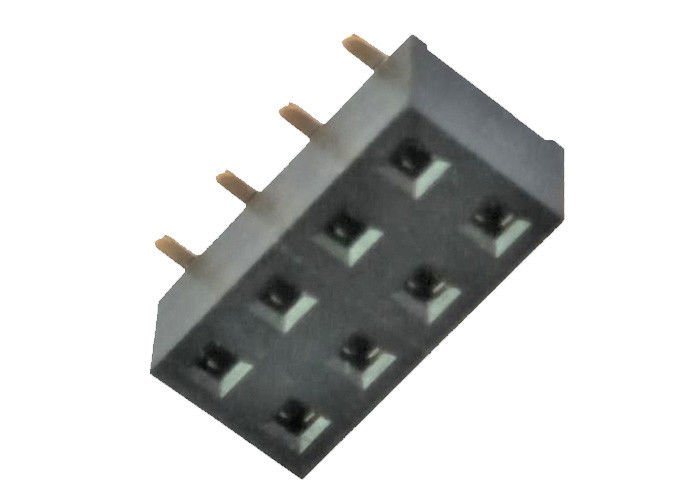 90 Derajat Perempuan Pin Header Connector2.54 Mm Ganda Baris SMT Permukaan Mount Header Pin