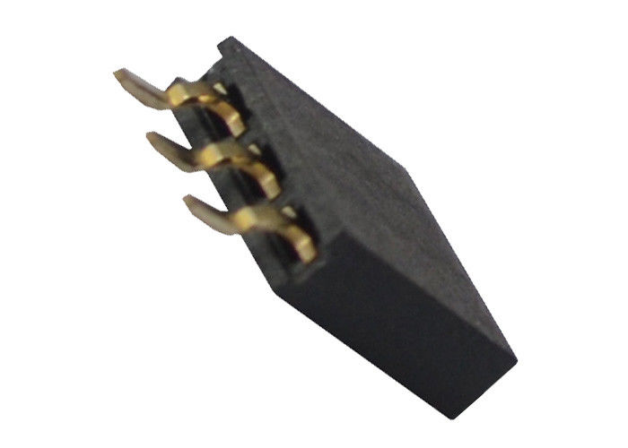Konektor Header Perempuan Baris Tunggal Konektor Pitch Horizontal SMT 2.54 Mm
