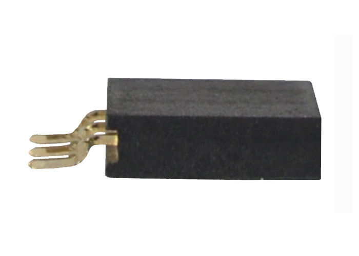 Konektor Header Perempuan Baris Tunggal Konektor Pitch Horizontal SMT 2.54 Mm