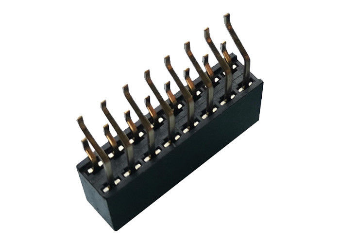 Konektor Header Female Horisontal Double Row 2.54mm Tipe SMT 16 Pin