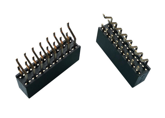 Konektor Header Female Horisontal Double Row 2.54mm Tipe SMT 16 Pin