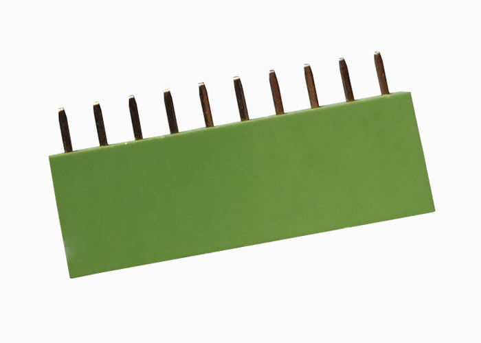 Konektor Double Row Header Lurus Hijau 2,54 Mm Header Wanita 10 Pin