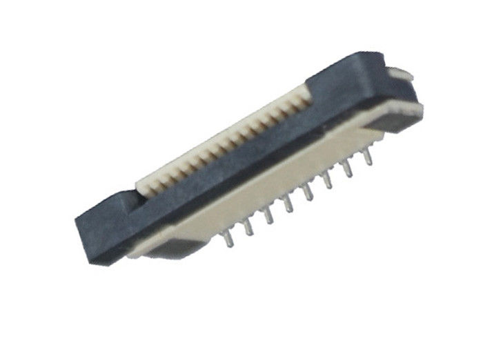 SMT 16 Pin FFC FPC Konektor 0.5mm Pitch Permukaan Mount Pin Header