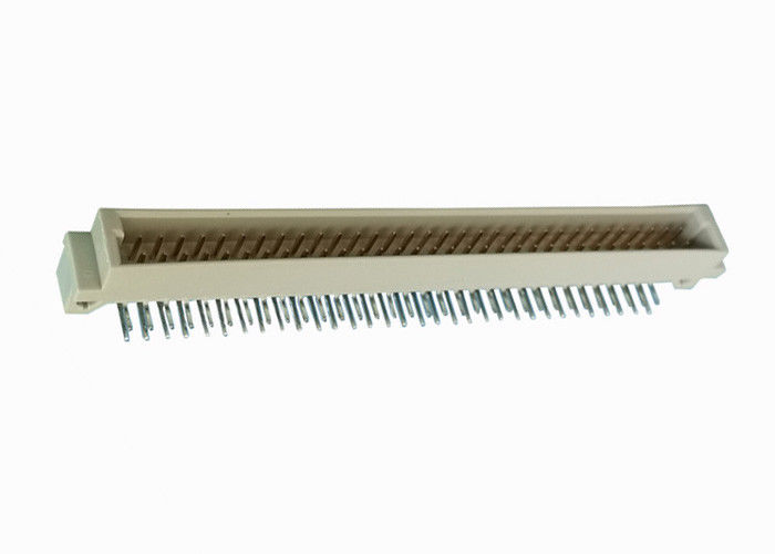 Laki-laki DIN 41612 Pcb Pin Connector 2X32 Pin Kanan Angle Tipe 64W Pria