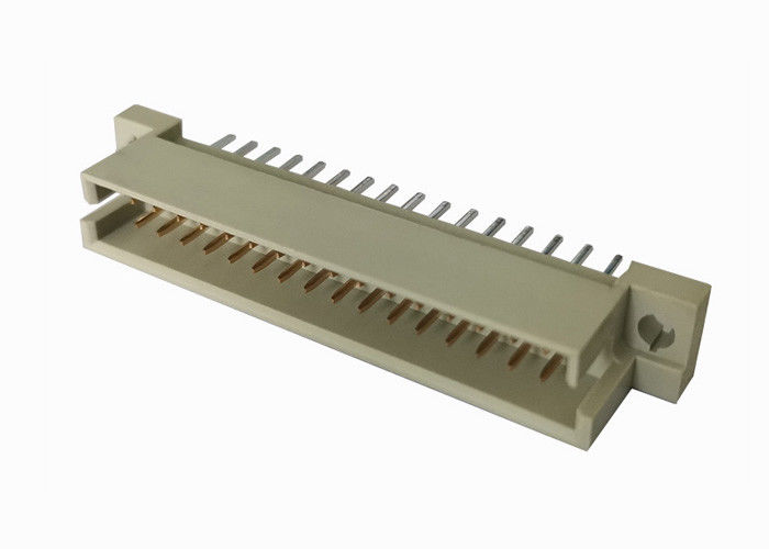 Konektor DIN 41612 Lurus Pria PCB Header 180 Derajat Emas / Timah Atas Nikel