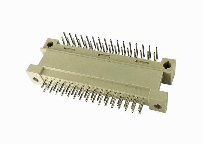 Konektor DIN 41612 Lurus Pria PCB Header 180 Derajat Emas / Timah Atas Nikel