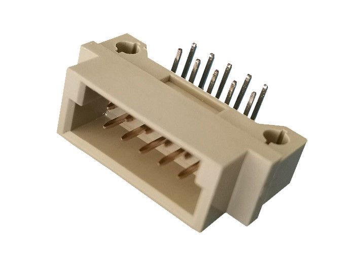 Perempuan Lurus 2x5 Pin Header DIN 41612 180 Degre Double Row Untuk Papan PCB