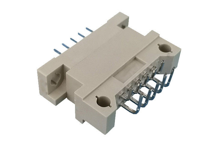Perempuan Lurus 2x5 Pin Header DIN 41612 180 Degre Double Row Untuk Papan PCB