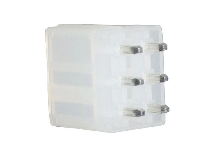 R Seri 6 Pin Konektor Wafer Pitch 4.2mm, Konektor Perumahan Terminal Lurus