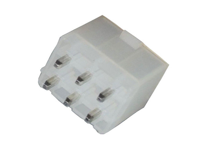 R Seri 6 Pin Konektor Wafer Pitch 4.2mm, Konektor Perumahan Terminal Lurus