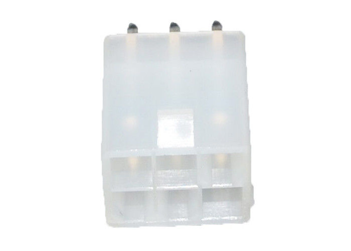 R Seri 6 Pin Konektor Wafer Pitch 4.2mm, Konektor Perumahan Terminal Lurus