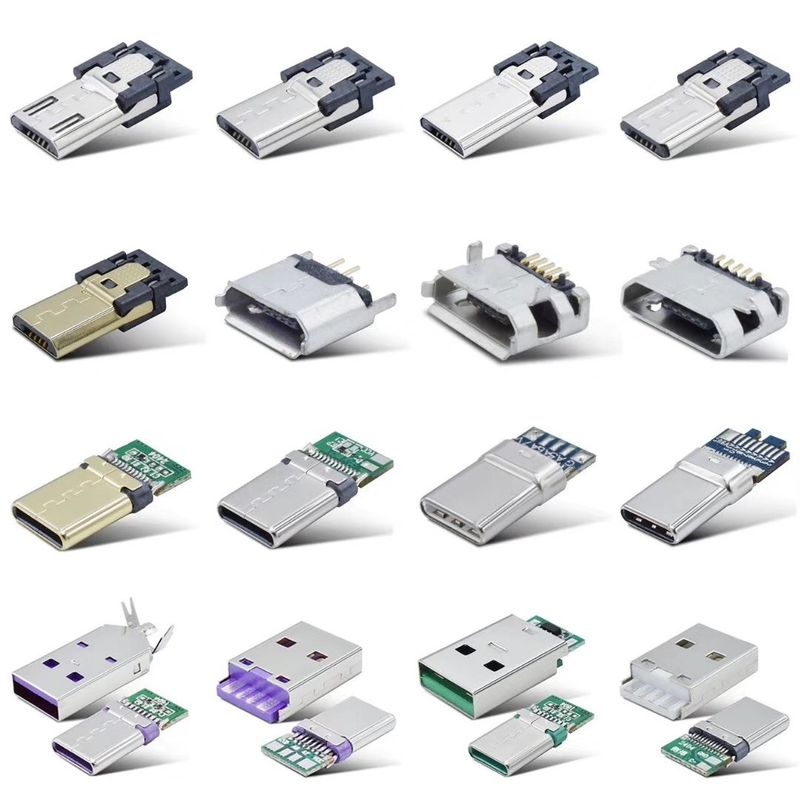 Tipe C Konektor Usb Mikro Shell Stainless Steel Dengan Fungsi Pengisian / Data