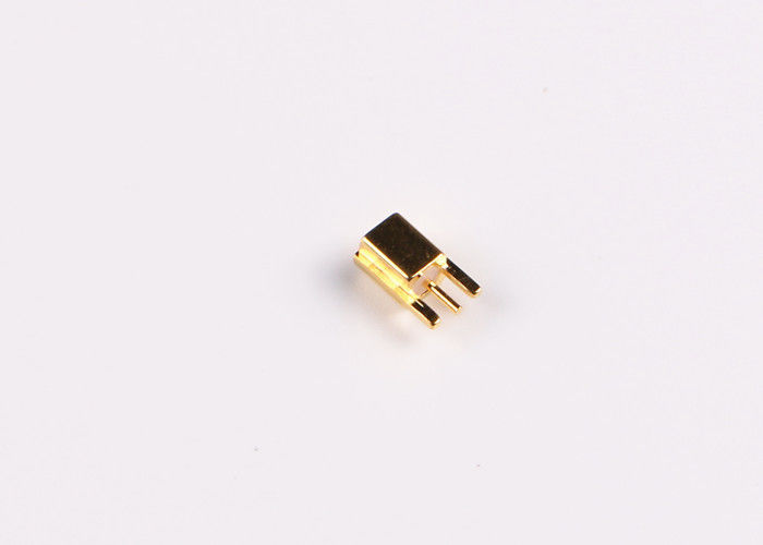 Konektor laki-laki MCX RF konektor kabel kuningan konektor koaksial untuk Mount PCB
