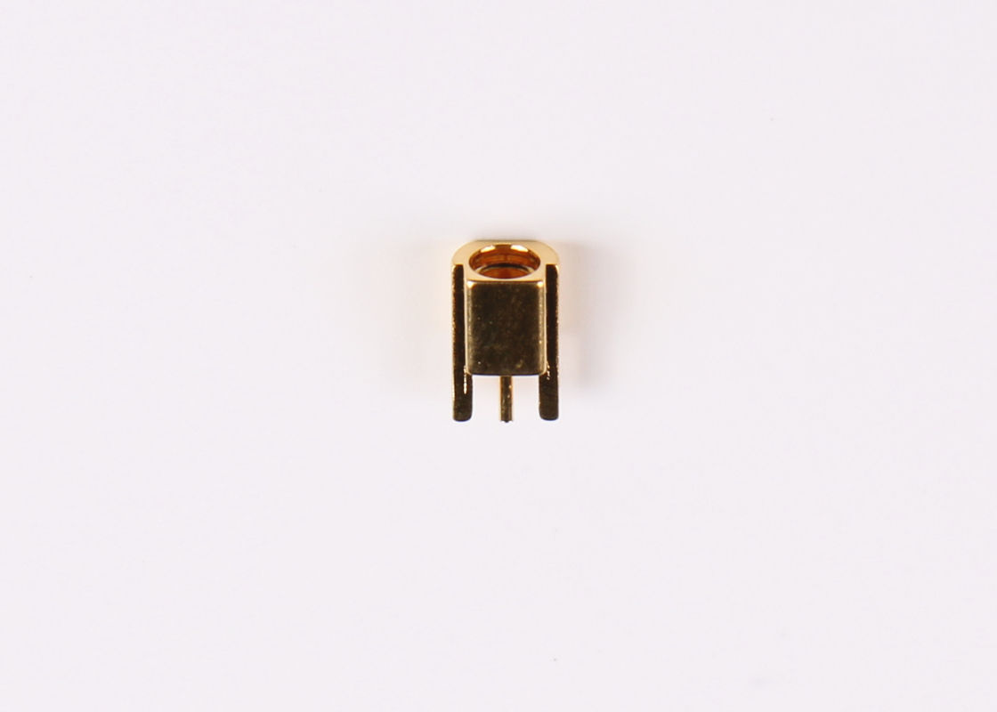 Konektor laki-laki MCX RF konektor kabel kuningan konektor koaksial untuk Mount PCB