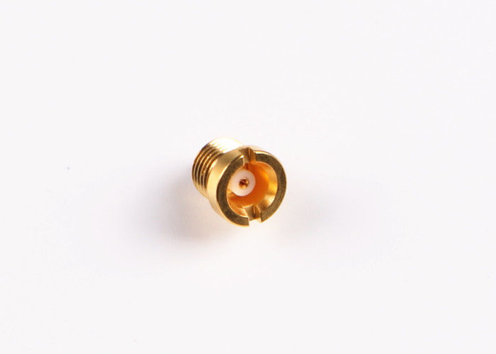 Pria Crimp Lurus MCX Sekat Konektor Emas Disepuh Plating Kecil Berukuran