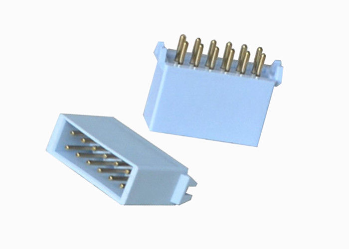 Konektor Header DIP 12 Pin Biru Kotak Lurus 180 Derajat Jenis Pitch 2.54mm