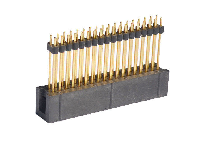 Kontak kuningan 18 Pin Header 2.54mm Konektor Header Lurus Untuk Papan PCB