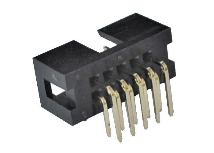 2.54mm Box Header Connector 90 Derajat Pin Header 3.0AMP ﹣40 ℃ hingga + 105 ℃