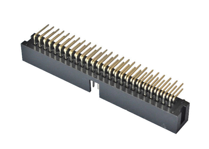 Konektor Pcb Sudut Kanan Kotak 90 Derajat Jenis Pitch 2.54mm Header 50 Pin