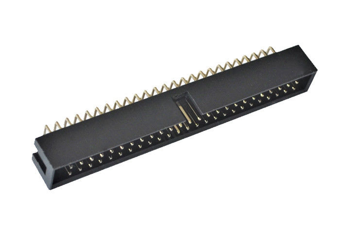 Konektor Pcb Sudut Kanan Kotak 90 Derajat Jenis Pitch 2.54mm Header 50 Pin