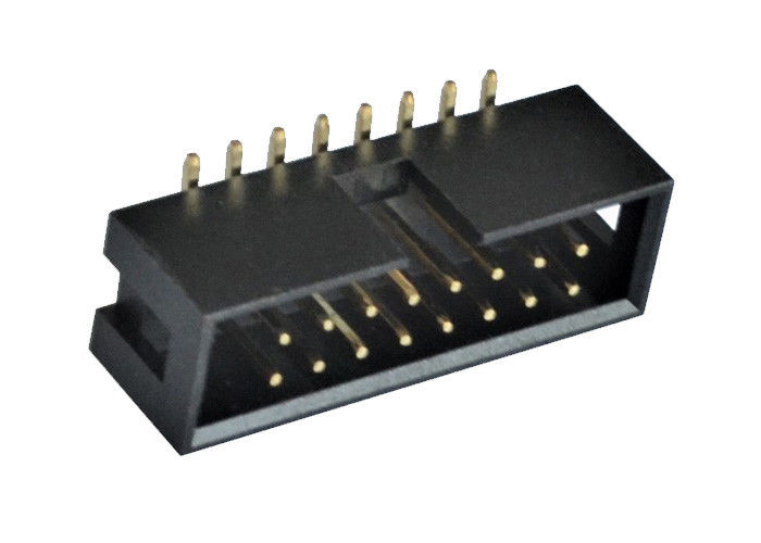 Konektor Box Header Pria 2,54mm Pitch SMT Jenis PBT / Bahan Insulator PA6T