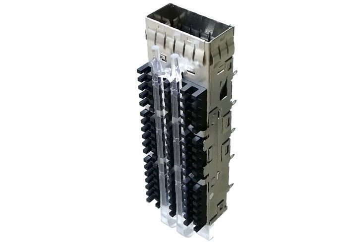 QSFP Cage SFP Cage Connector Single Port Untuk QSFP14 Modul Optik