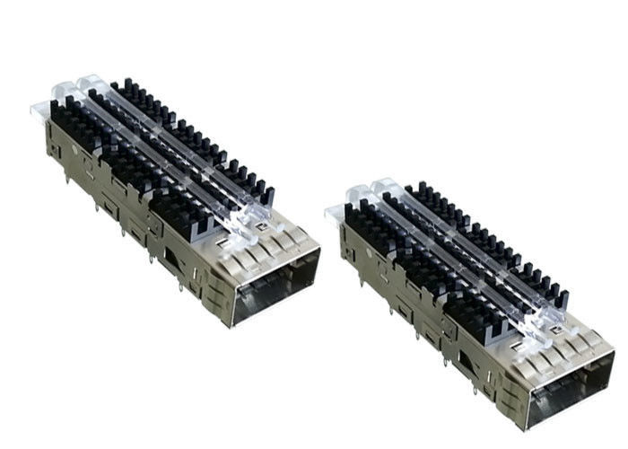 QSFP Cage SFP Cage Connector Single Port Untuk QSFP14 Modul Optik