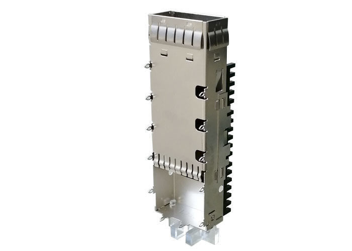 QSFP Cage SFP Cage Connector Single Port Untuk QSFP14 Modul Optik