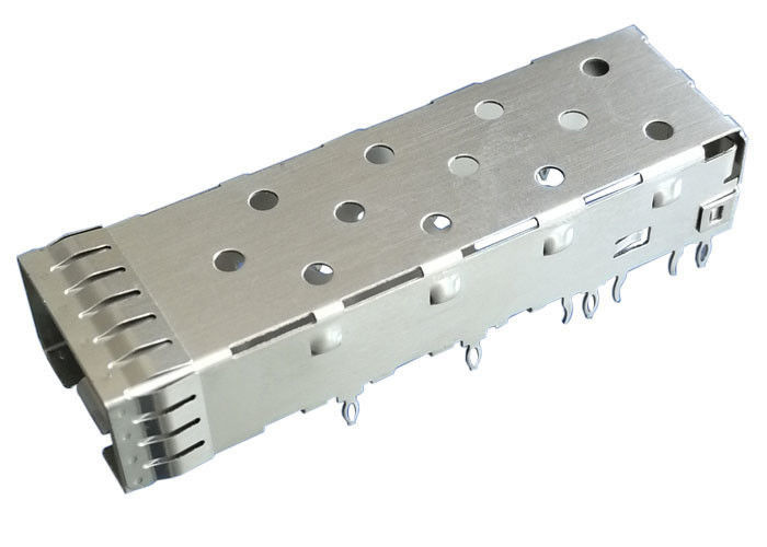 Konektor Kandang SFP Kinerja Tinggi 1 x 1 Desain 3D Port Tunggal Kaki 3,05 mm