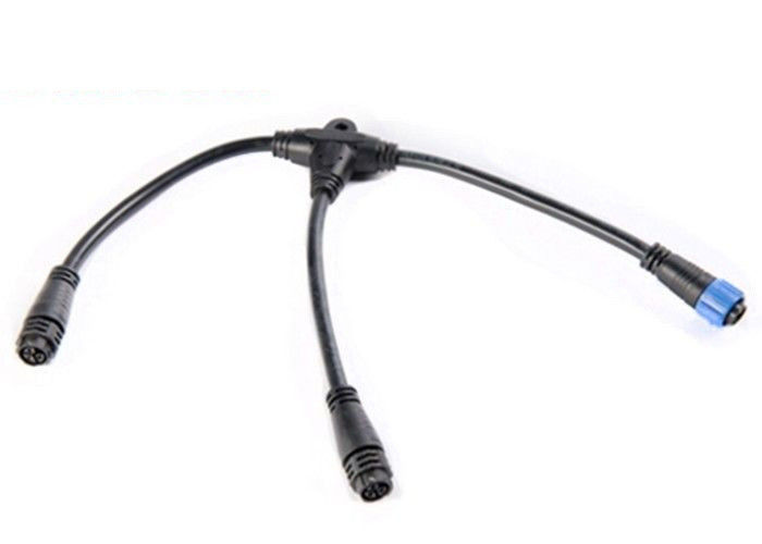 Kabel 3 Way Konektor Tahan Air Pria Wanita 20A Untuk Peralatan Komunikasi / Listrik