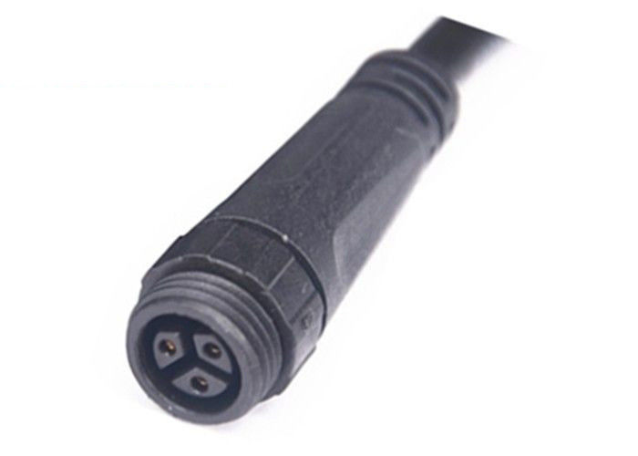 Lampu LED XLR Konektor Kabel Tahan Air M16 3 Pin 300V PVC / Bahan Nylon