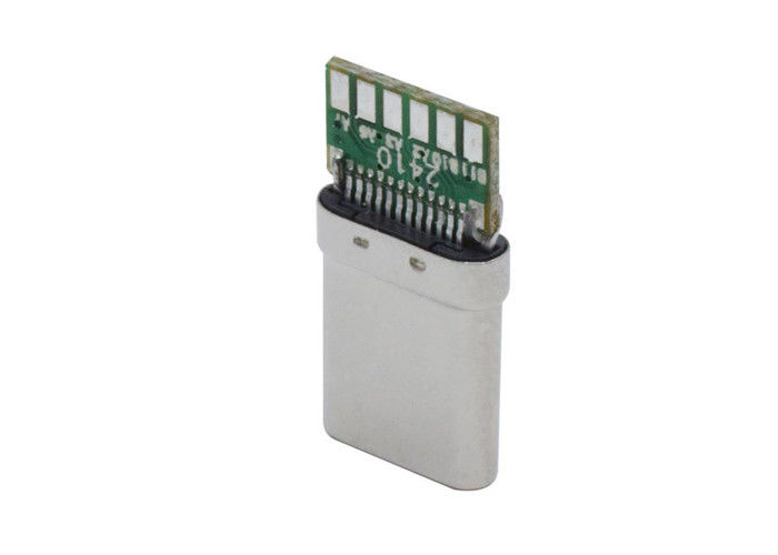 10 Pin Usb 3.1 Tipe C Konektor Male Solder Tahan Lama Untuk Ponsel