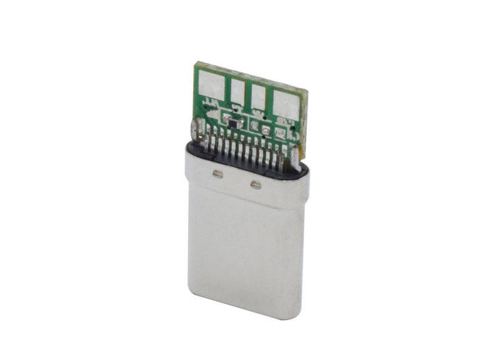 10 Pin Usb 3.1 Tipe C Konektor Male Solder Tahan Lama Untuk Ponsel